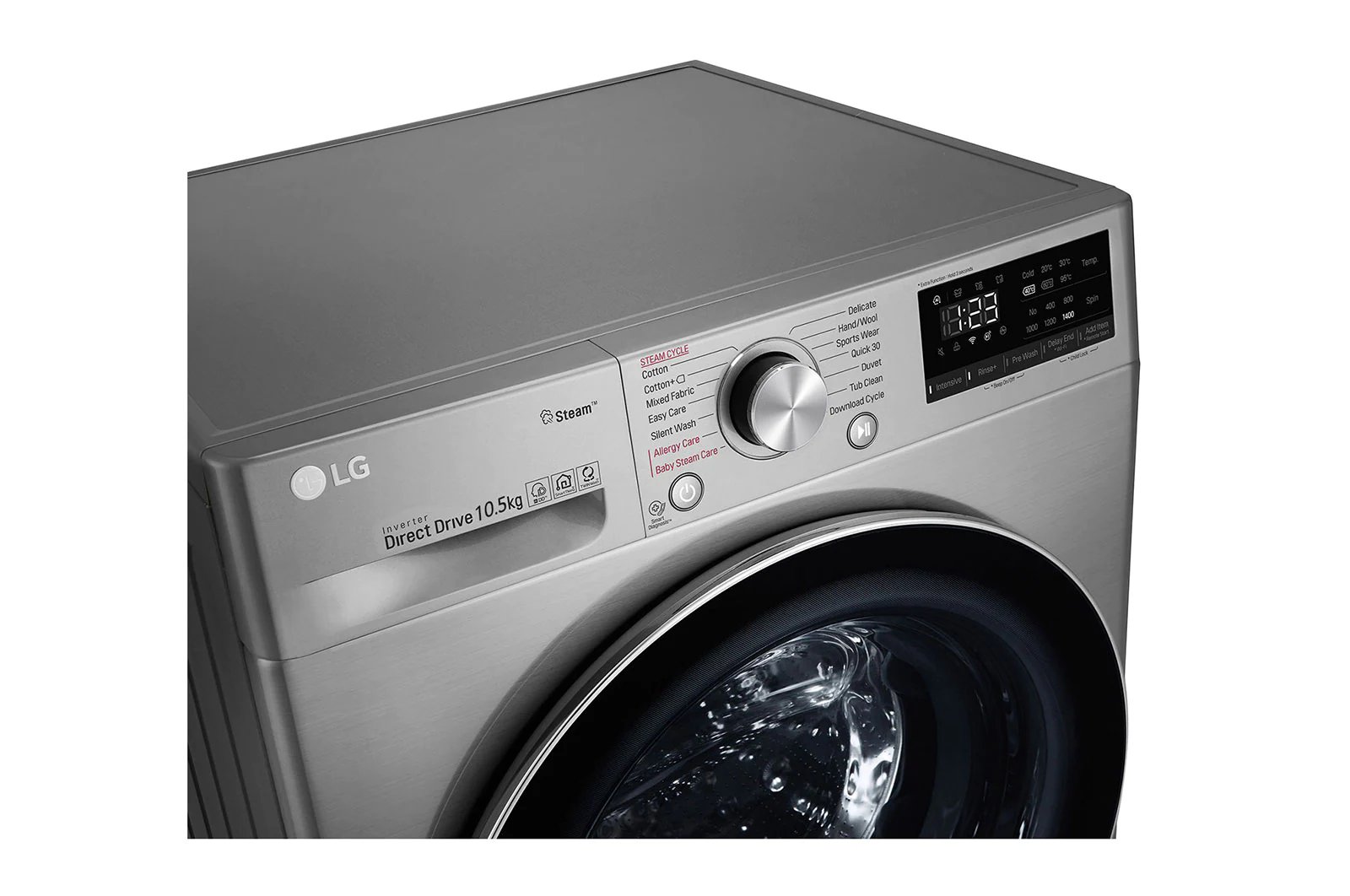 LG F4V5RGP2T – Lave-Linge Séchant Frontale 10,5/7 kg avec AI DD™, Steam™ et TurboWash™