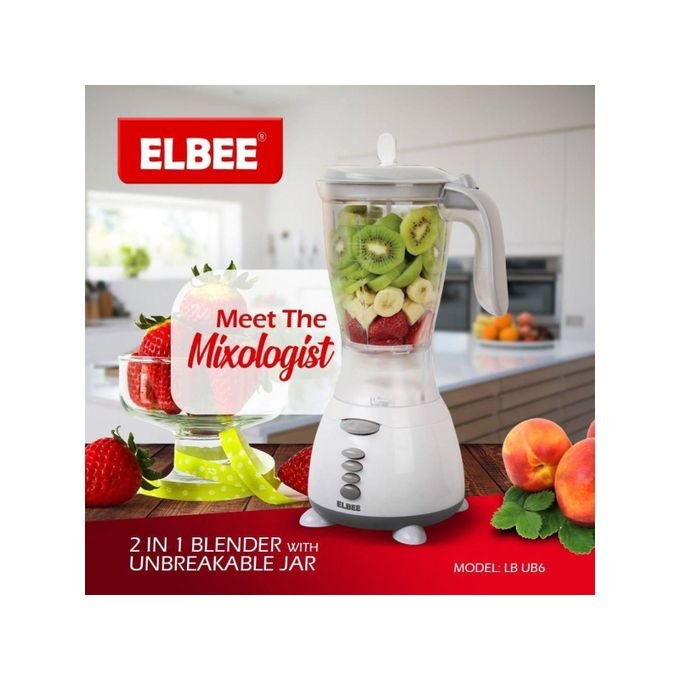 Mixeur 2 en 1 avec bol incassable, 1.5 L LB-UB6