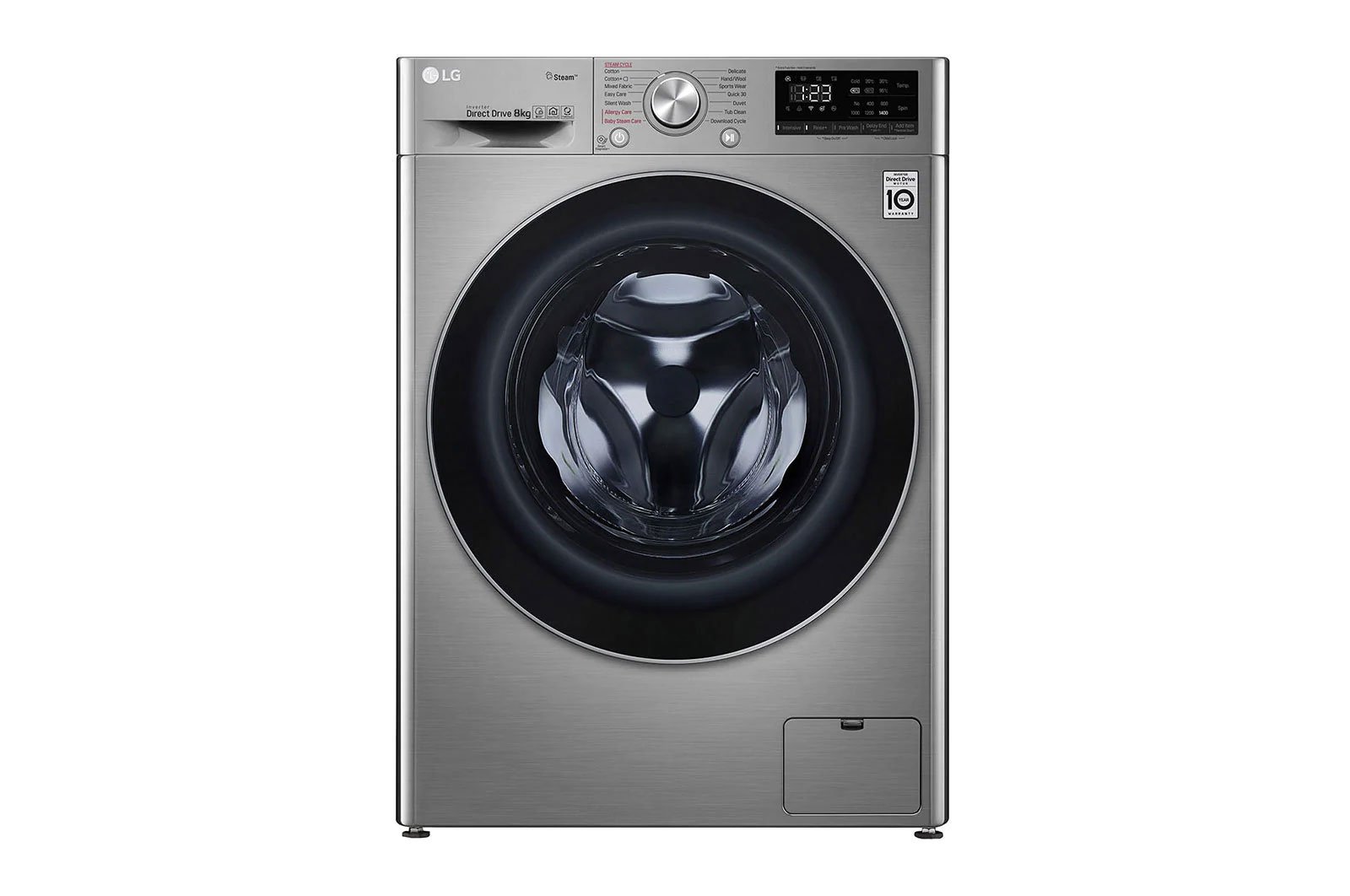 F2V5PGP2T Machine à laver 8 kg et Sèche-linge 5 kg, Chargement Frontal Gris