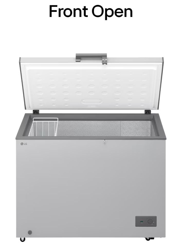 Congélateur coffre 309 L, sans stabilisateur, sécurité enfant, refroidissement intégral, commande externe - Gris
