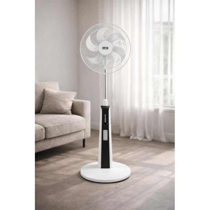 Ventilateur sur Pied Rechargeable avec Télécommande – Modèle LB-1285