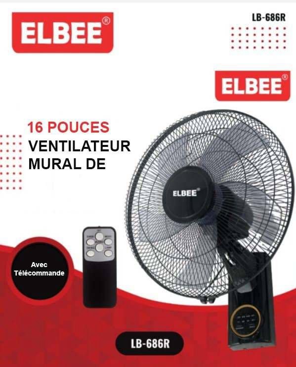 Ventilateur mural Télécommande LB686R