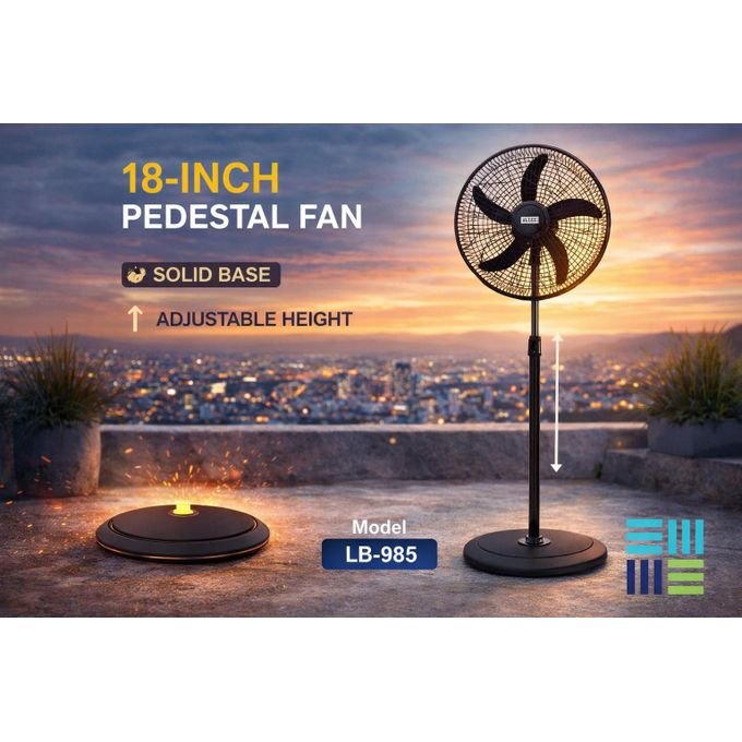Ventilateur sur pied de 18 pouces – Modèle LB-985
