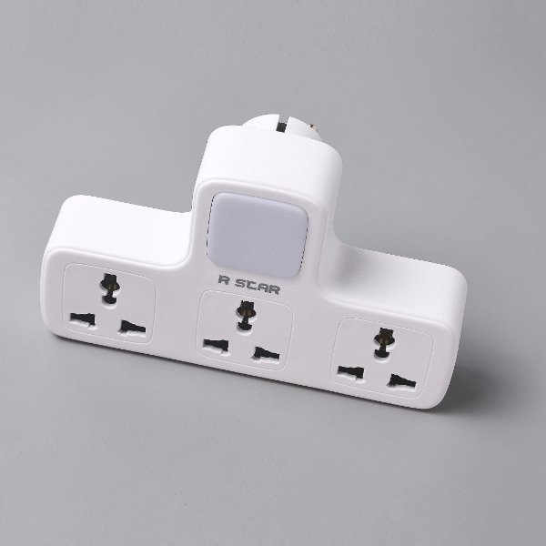 R SCAR RS-G136 - 3-outlet wall-mounted power strip