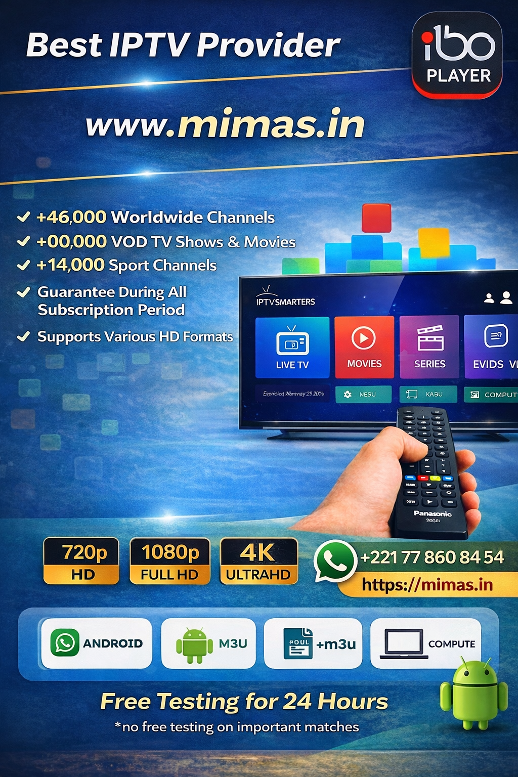 2 Years IPTV Subscription Service
