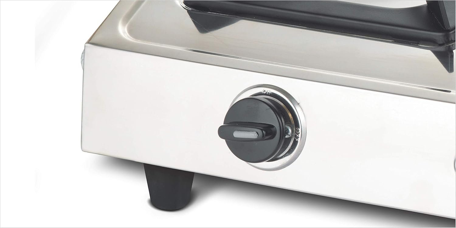 Bajaj Popular Eco Gas Stove | 2-Burner | Stainless Steel | ISI Certified