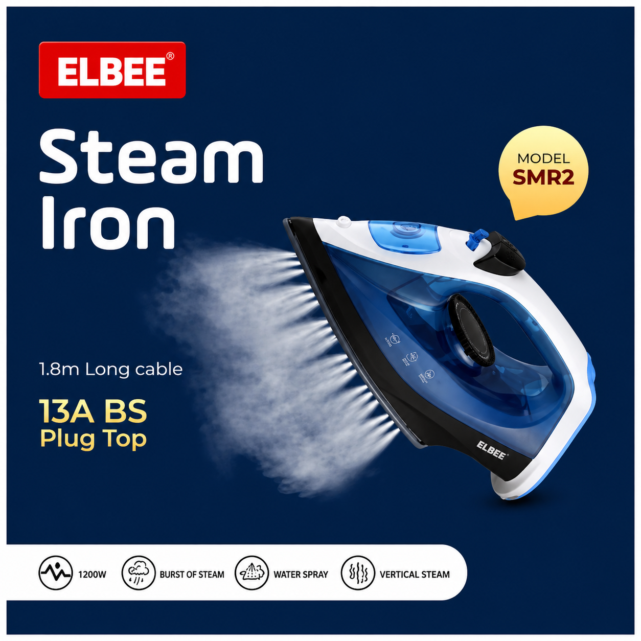 Elbee Electric Steam Iron – SMR 2
