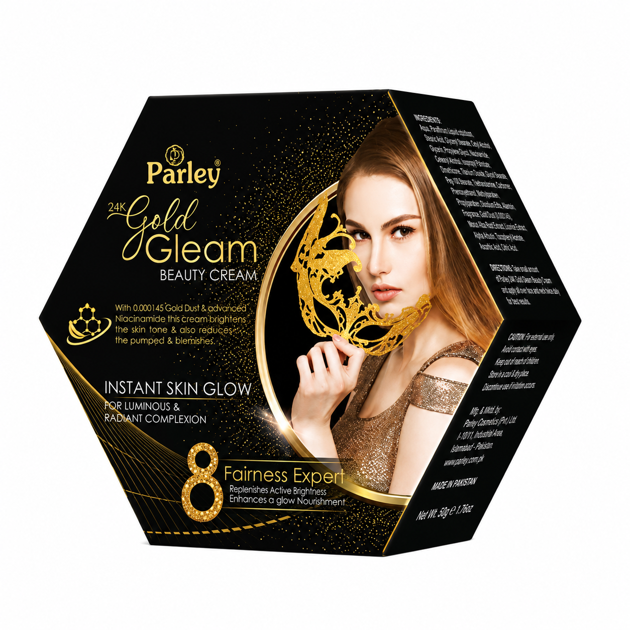 Parley 24k Gold Gleam Beauty Cream Jar