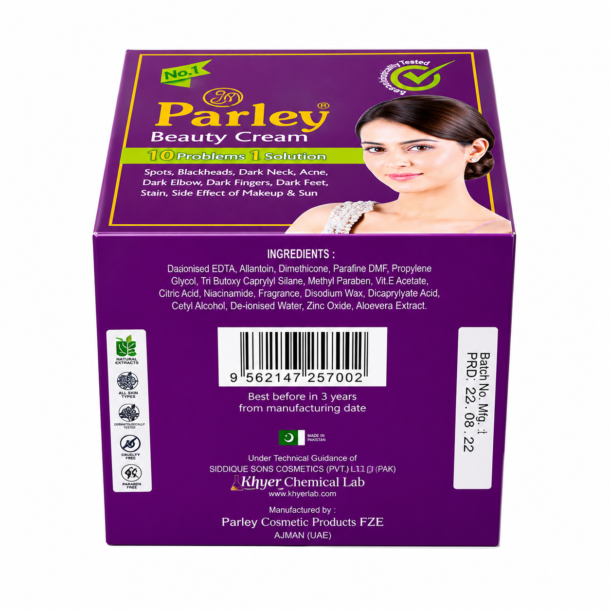 Parley Beauty Purple Cream 18gm Jar