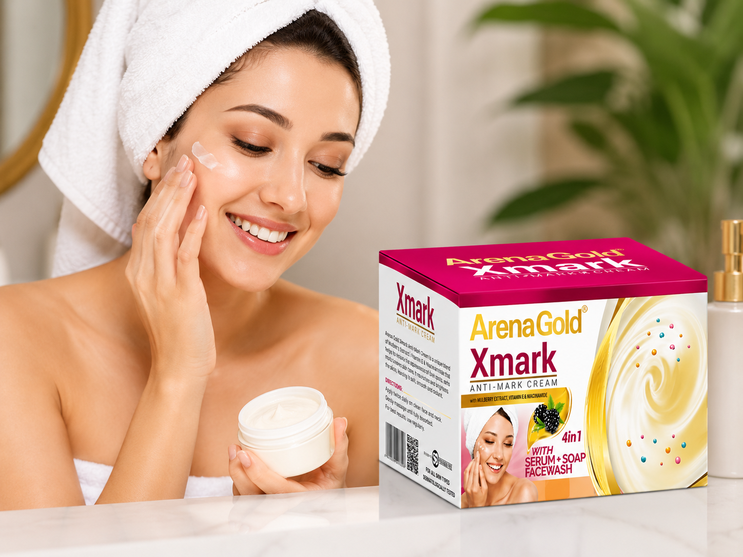 ArenaGold ArenaGold Xmark Crème anti-taches avec sérum + savon + nettoyant visage - 28 g