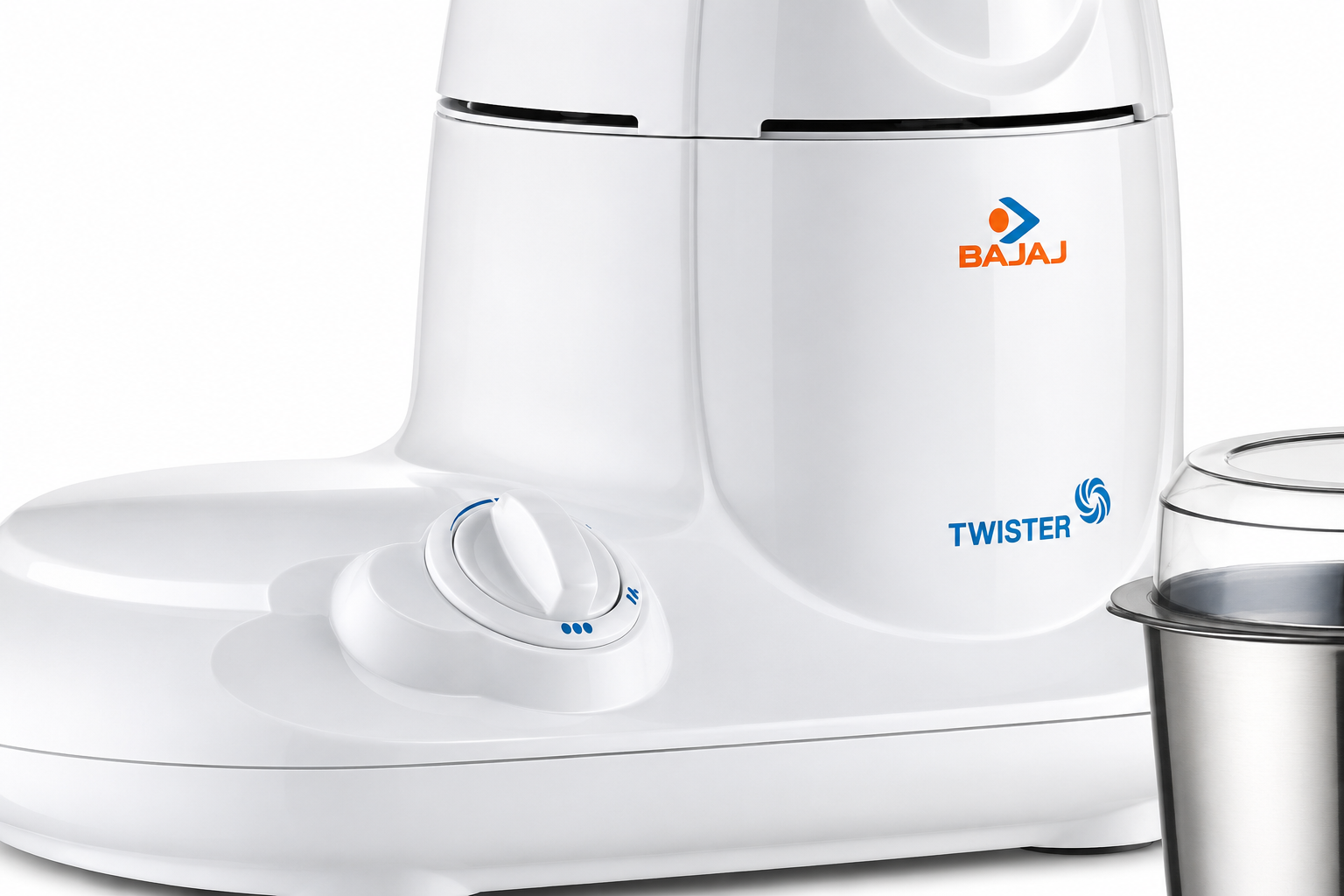 Mixeur-broyeur Twister 750 watts avec 3 bocaux (blanc)